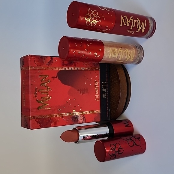 Colourpop Mulan Lux Lip Trio Honor To Us All - Hua Mulan, Phoenix, & Strong Chi - Picture 2 of 13